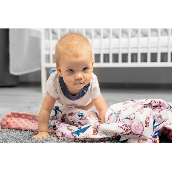 Lehká minky deka mátová