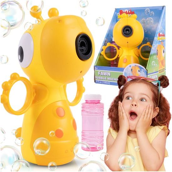 Bublifuk na baterie Žlutá žirafa