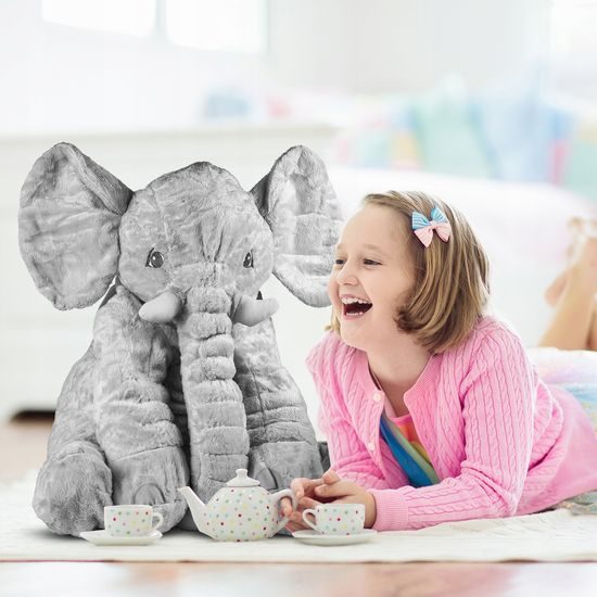 Doris plyšový slon Belly 70 cm šedý