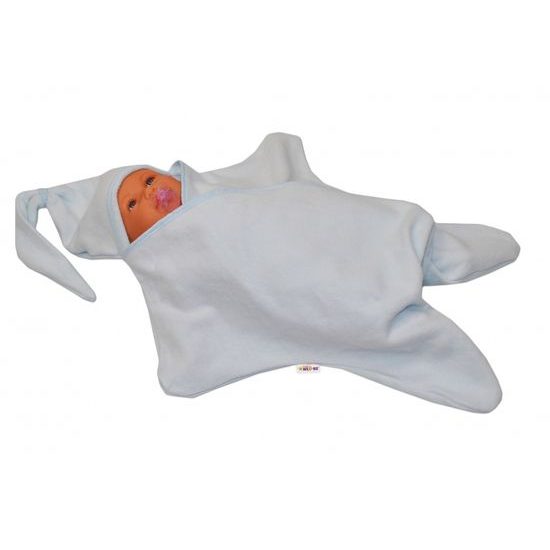 Baby Nellys Zavinovací osuška Baby Nellys - sv. modrá