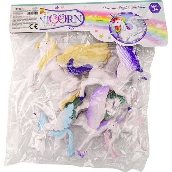 Sada figurek jednorožců a pegasů 6ks