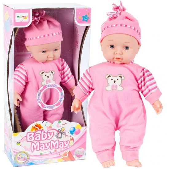 Mluvící panenka s oblečením Baby May 34 cm