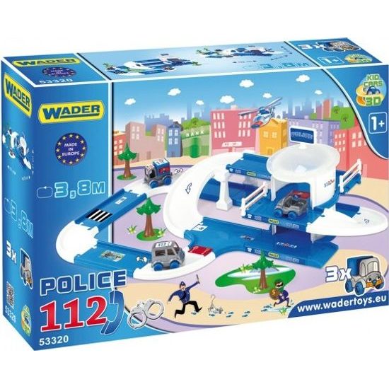 Wader Kid Cars 3D Policie s dráhou 3,8 m