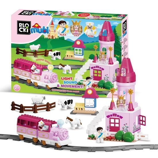 Blocki Mubi stavebnice Pohádkový zámek se světlem a zvukem 85 dílů