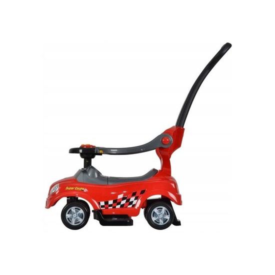 Odrážedlo Super Coupe s vodící tyčí 3v1 červené