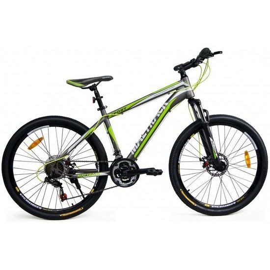 MalTrack odpružené horské kolo Sport 26" šedo-zelené
