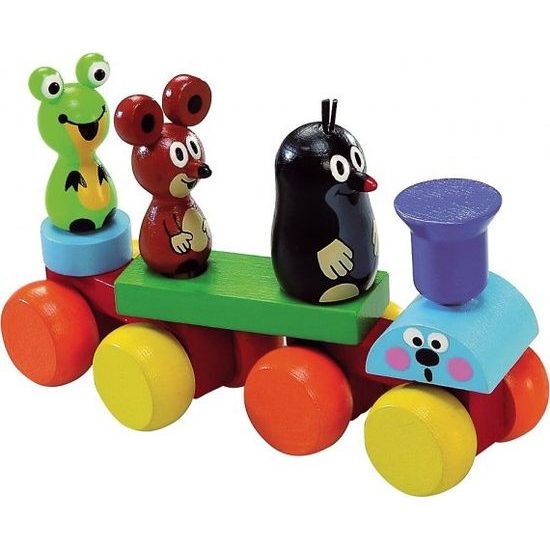 Dřevěný Vlak- Krtek