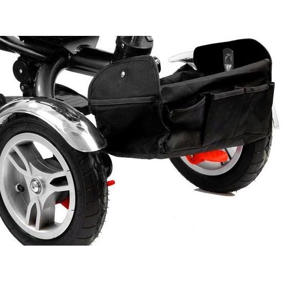 Majlo Toys multifunkční tříkolka s nafukovacími koly PRO500 červená