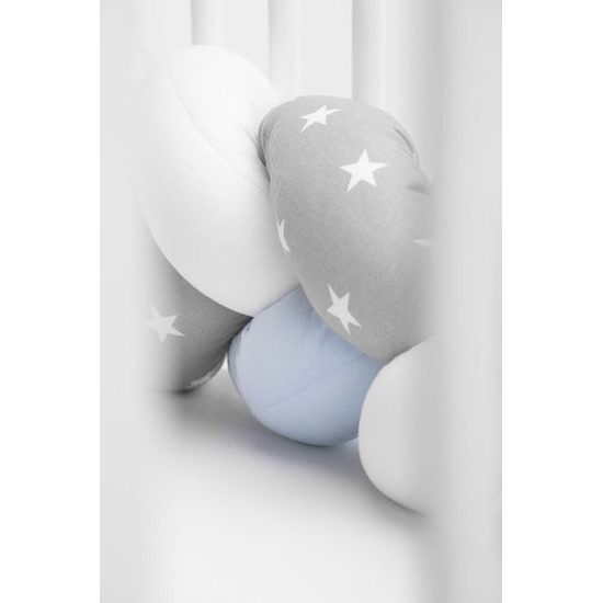 Ochranný mantinel cop do postýlky hvězdičky modrá