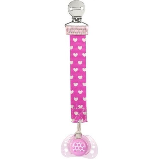 Chicco Držák na dudlík univerzální růžový 0m+