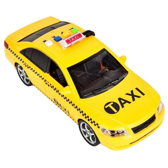 Taxikářské auto na setrvačník se zvuky City Service 1:16
