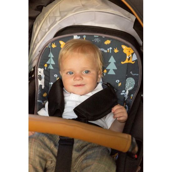 Podložka do kočárku Wafel boho květy