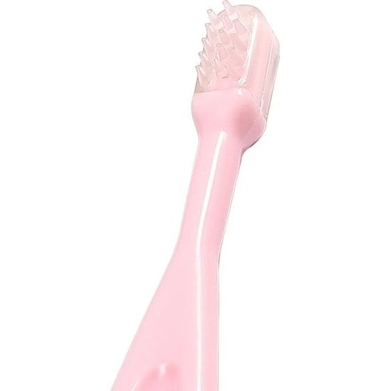 BABYONO Kartáček na zuby, 3 kusy - růžová