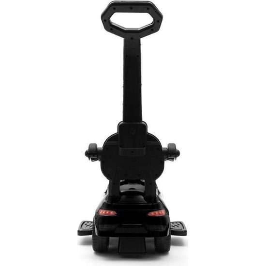 Dětské odrážedlo se zvukem a vodící tyčí Baby Mix RACER černé