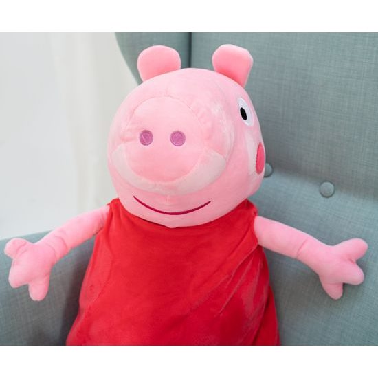 Plyšové prasátko Pepa 50 cm růžové
