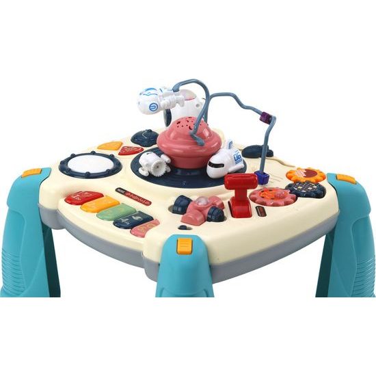 Interaktivní vzdělávací stůl s kolotočem s vesmírnými loděmi, modrá