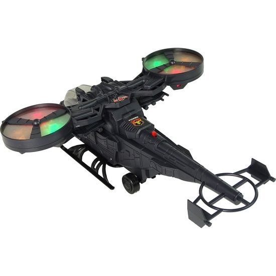 Vojenský vrtulník svítící se zvukem