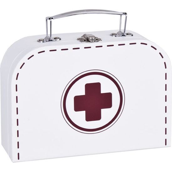 Dřevěná lékárnička malý doktor se stetoskopem