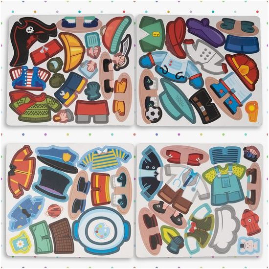 Magnetická ukládačka oblečení pro kluka Color Day