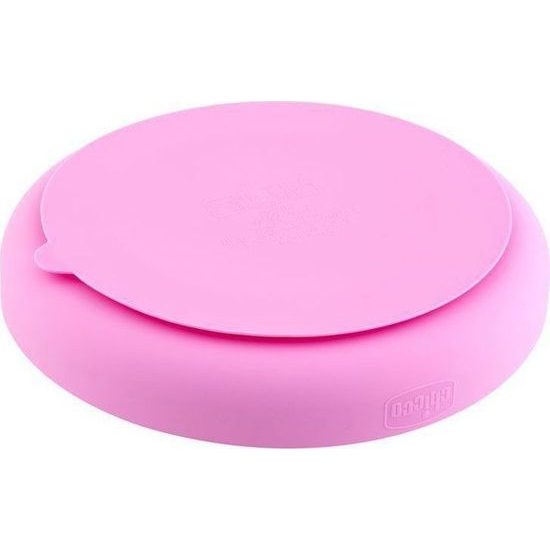 Silikonový talíř, růžová 12 m+