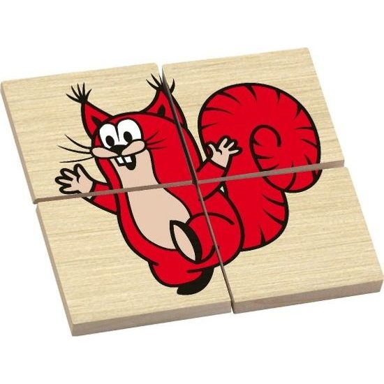 Oboustranná skládanka Krtek