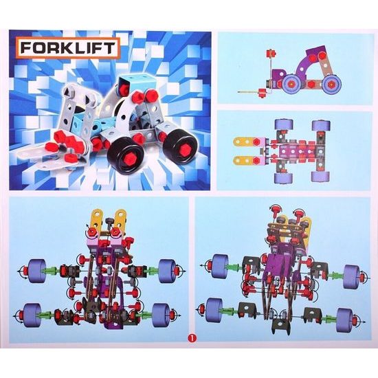 Konstrukční stavebnice s vrtačkou na baterie Junior Blocks 280 dílků