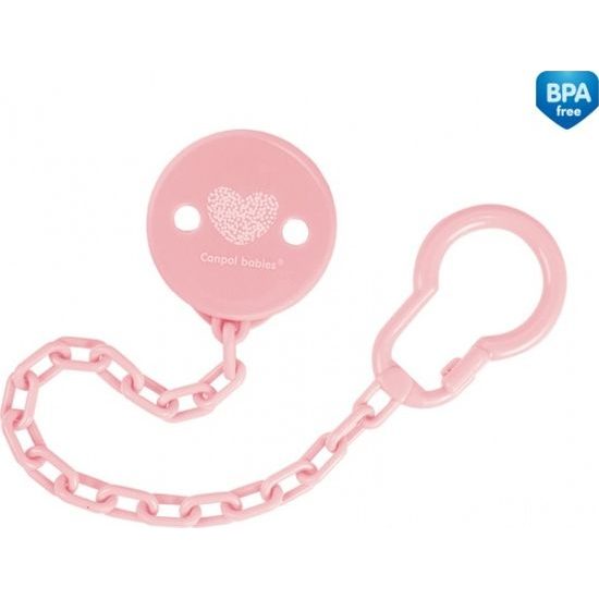 Canpol Babies Canpol babies Řetízek na dudlík Srdíčko - růžové