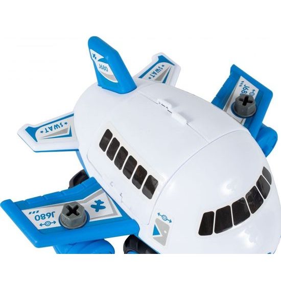 Dětské šroubovací letadlo s autíčky Plane Storage