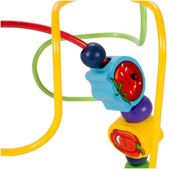 Dřevěný edukační labyrint Wooden Beads