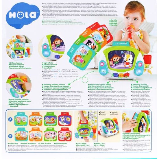 Huile Toys multifunkční karaoke pro nejmenší se světly a zvuky Jukebox