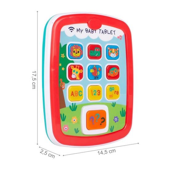 Huile Toys interaktivní dětský tablet pro nejmenší MyBaby Tablet