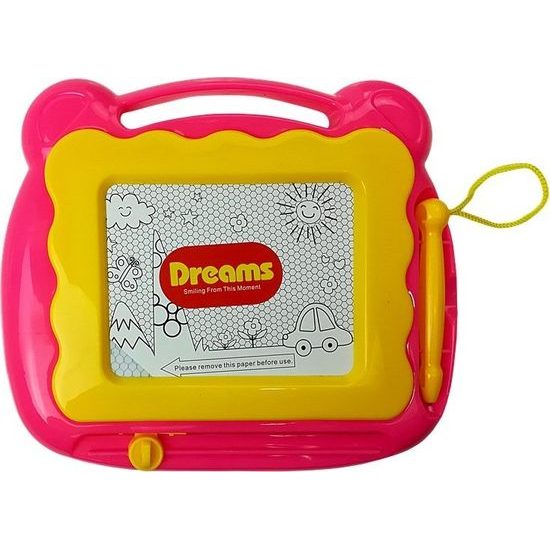 Dětské odrážedlo s interaktivní tabulí - růžové