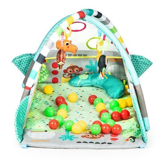 Ecotoys hrací deka 5v1 se 30 míčky Your Way Ball Play zelená