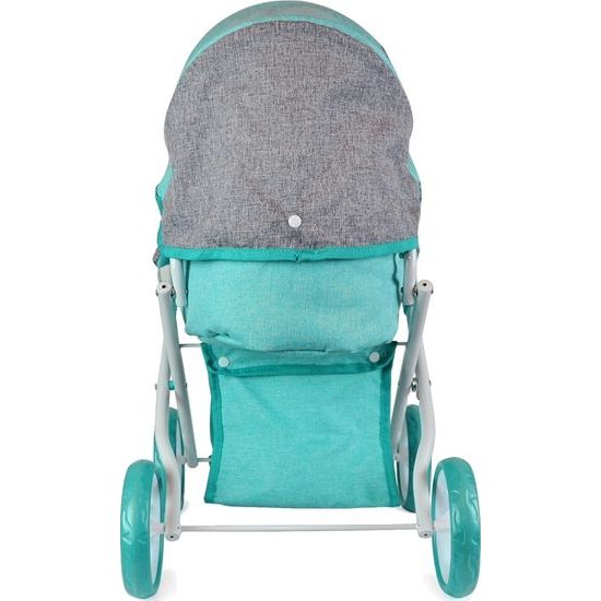 Hluboký kočárek pro panenky Milly Mally Alice Prestige - mátový