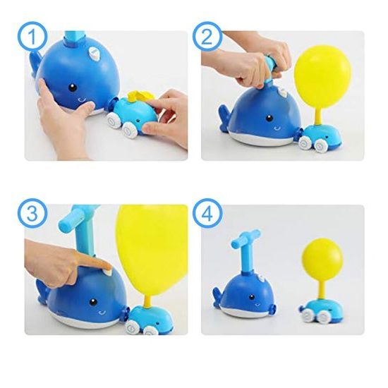 Odpaľovač autíčok s nafukovacími balónikmi Veľryby