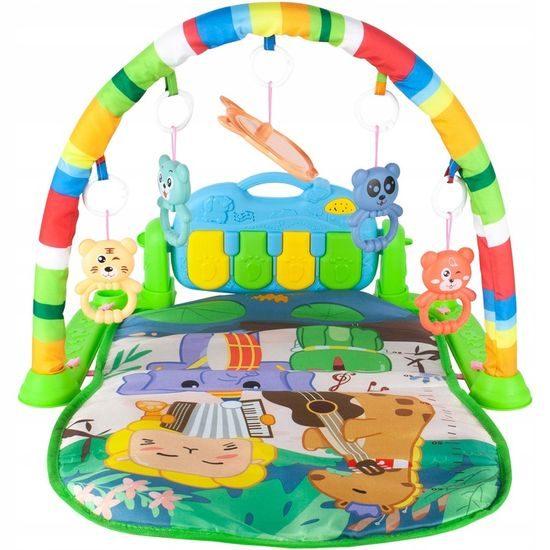 Hrací deka s piankem Harmonika zelená