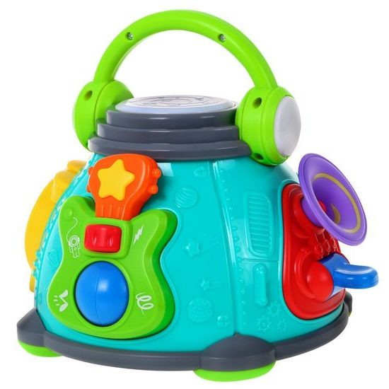 Huile Toys multifunkční bubínek pro nejmenší se světly a zvuky Little Karaoke