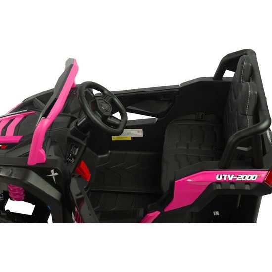 Elektrická čtyřkolka AXEL růžová