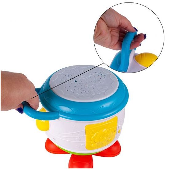 Interaktivní bubínek se zvuky a světly Music Drum