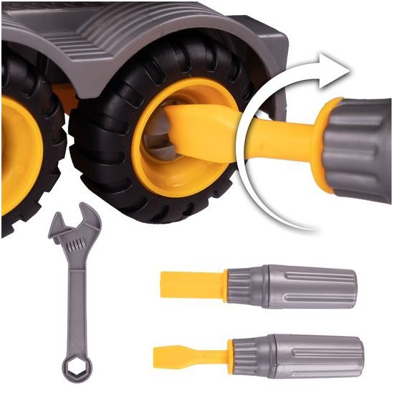 Šroubovací autíčko s kufříkem a 3 autíčky Engineering Control