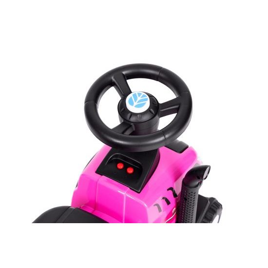 New Holland dětské odrážedlo traktor s přívěsem - růžové