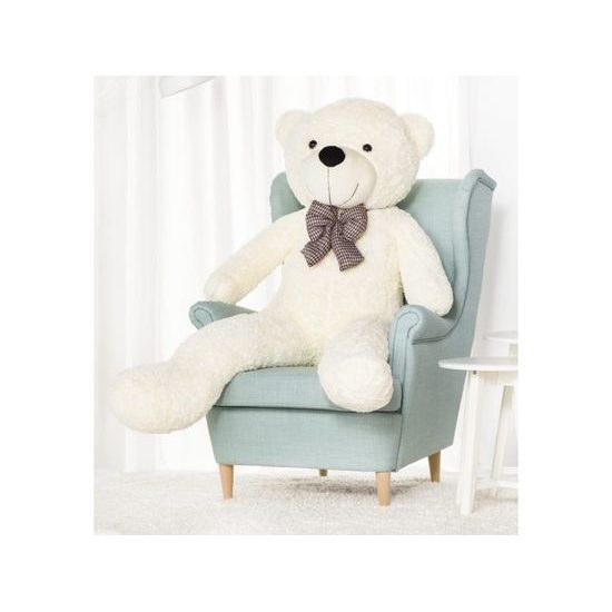 Plyšový medvěd Kvído 160 cm bílý