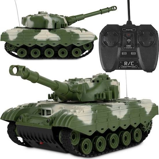 Vojenský tank na dálkové ovládání Battle Tank maskovaný