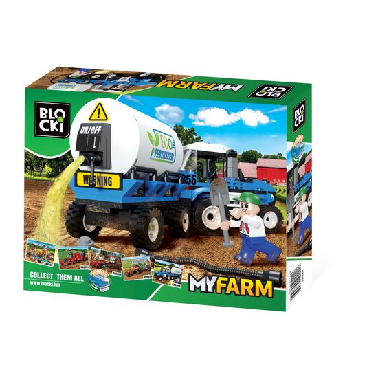 Blocki MyFarm stavebnice traktor s postřikovačem 170 dílků