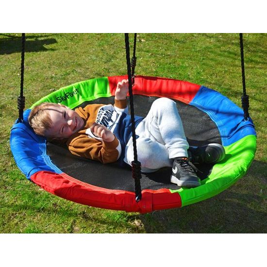 SkyFlyer dětská houpačka Čapí hnízdo barevná