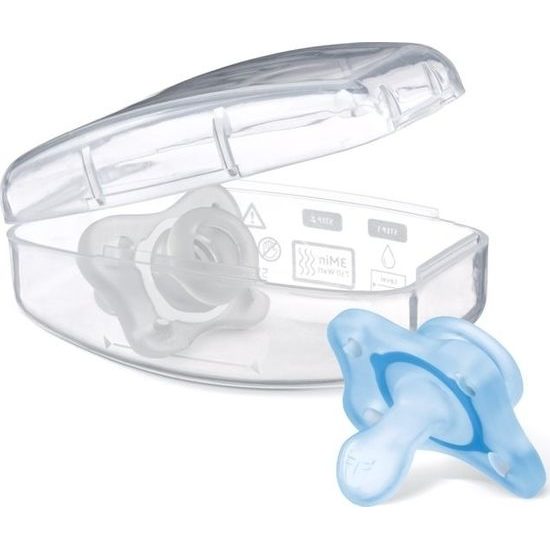 CHICCO Šidítko Physio Mini Soft celosilikonové 0-2m chlapec 2 ks