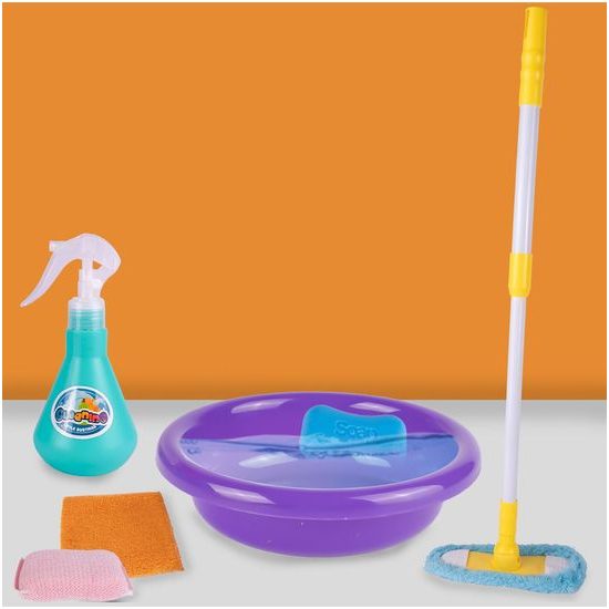 Dětský úklidový vozík s příslušenstvím Cleaning Playset