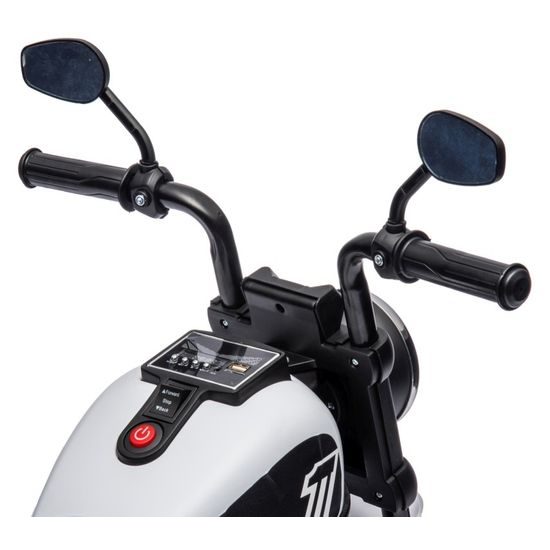 Dětská elektrická motorka Faster - bílá