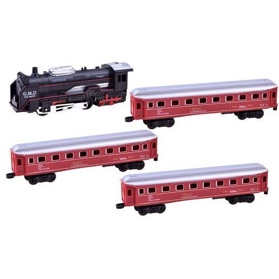 Mini vláčkodráha na baterie se světlem Red Rail King