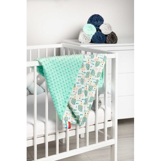 Lehká minky deka mátová